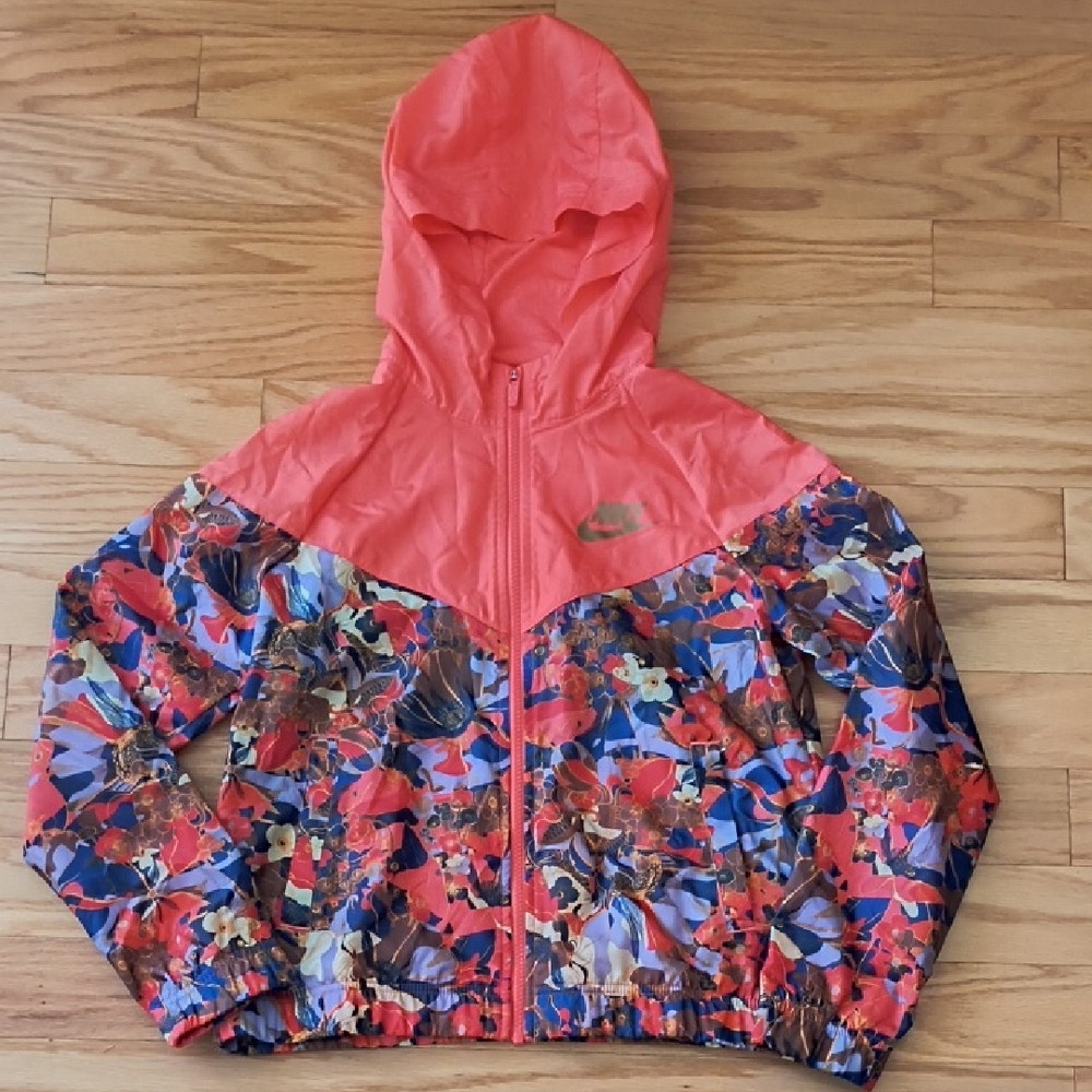 Nike Sportswear Windrunner Coral & Multicolor Size Youth XL NWOT